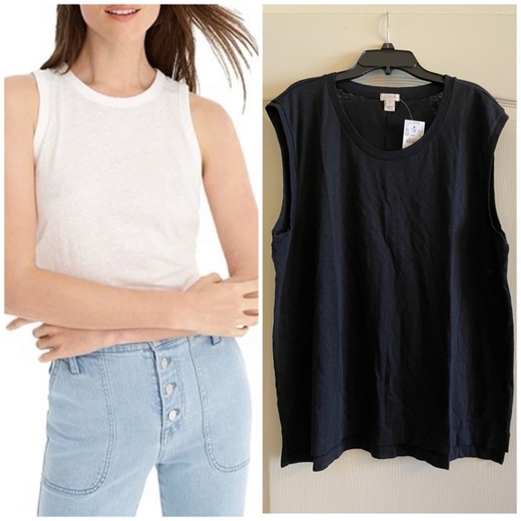 J. Crew Tops - 🎉2X HOST PICK🎉 J. Crew Shell/Tank Top - Black